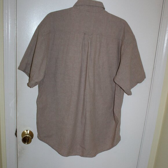Vintage Basic Equipment Men's Cotton Short Sleeve Button-Up Shirt - Picture 2 of 3